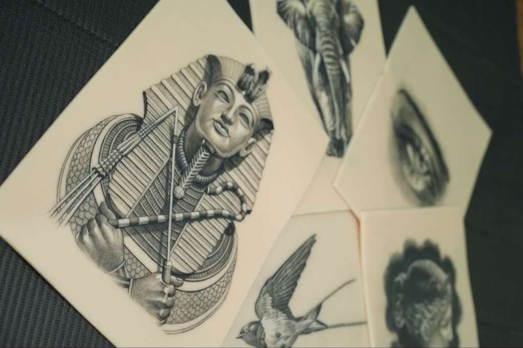 Doppelseitige Tattoo-Übungshaut 11 x 16 Zoll-thumbmail-8