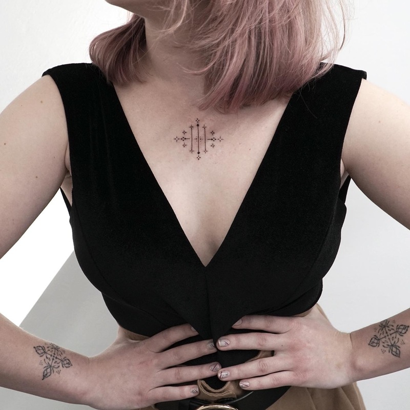 23 Stunning Sternum Tattoo Ideas for Bold Women  StayGlam