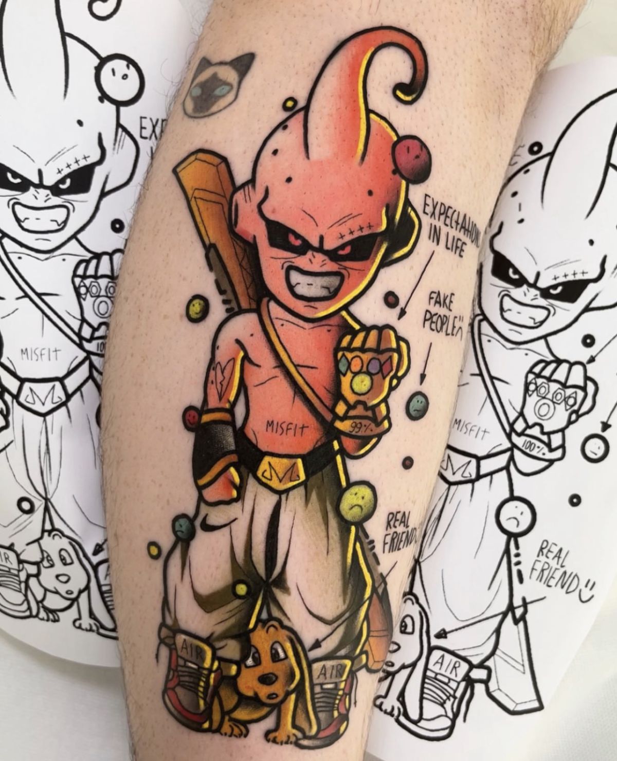 I tattooed this Kid Buu the other day! definitely a fun one, lmk what you  think : r/dbz