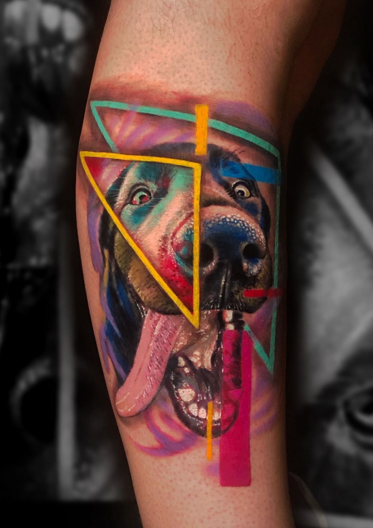Watercolor Geometric Tattoo Images